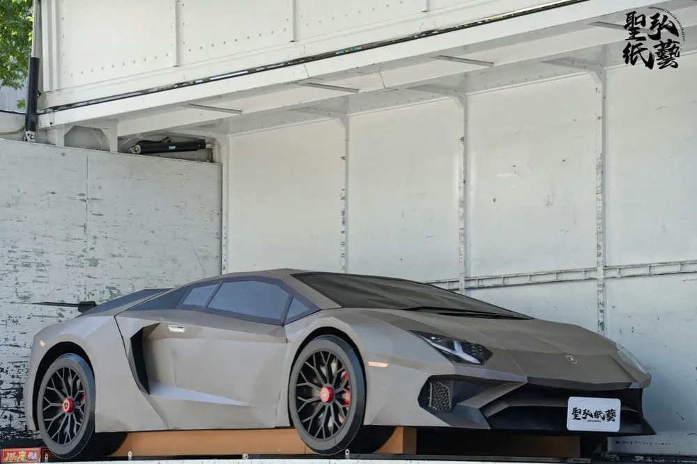 客製紙紮1：1藍寶堅尼 07