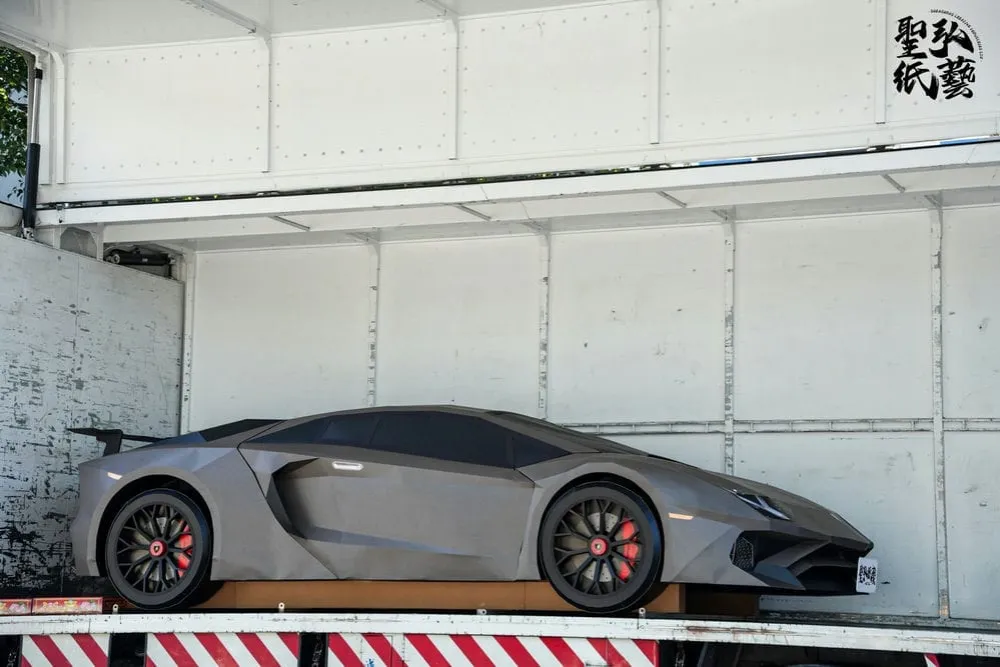 客製紙紮1：1藍寶堅尼 11