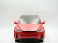 紙紮特斯拉 Model X(紅) 3